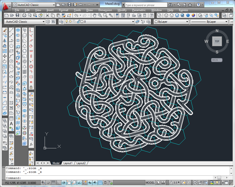 Maze Building AutoCAD